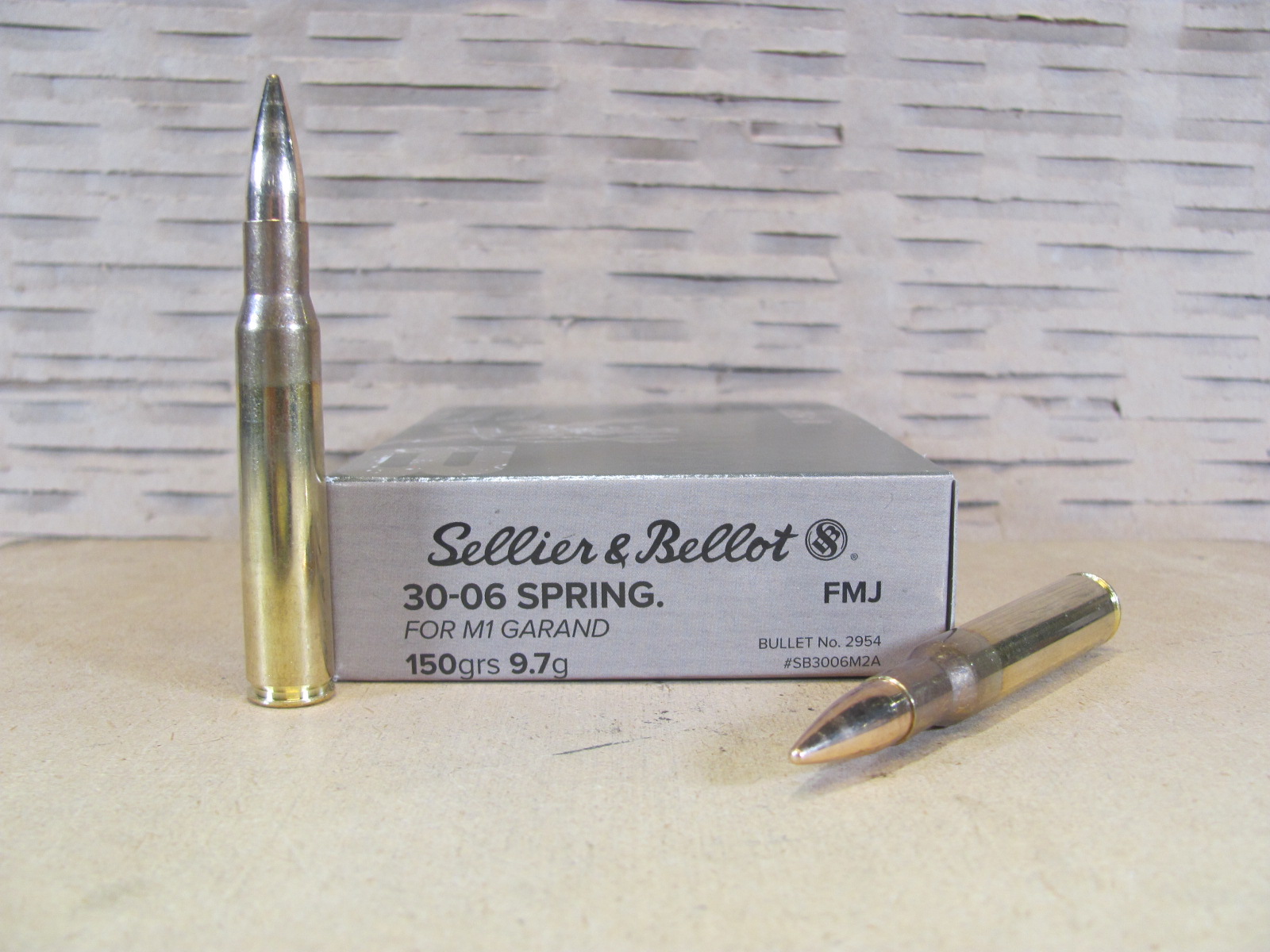 400 Round Case – 30-06 Springfield M2 Ball 150 Grain FMJ Sellier Bellot Ammo For M1 Garand – SB3006M2A