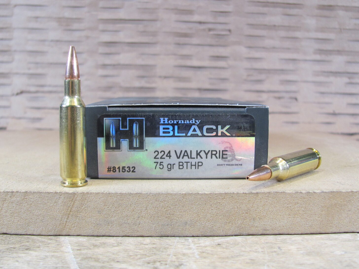 20 Round Box – 224 Valkyrie 75 Grain BTHP Hornady Black Ammo – 81532