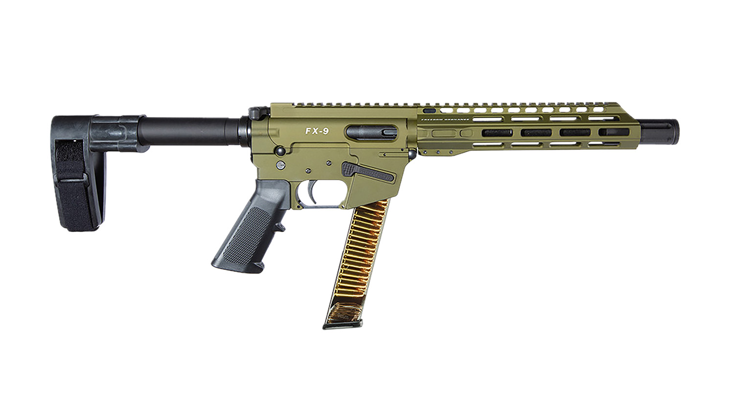 Freedom Ordnance FX9P 10" AR Pistol 9mm OD Green
