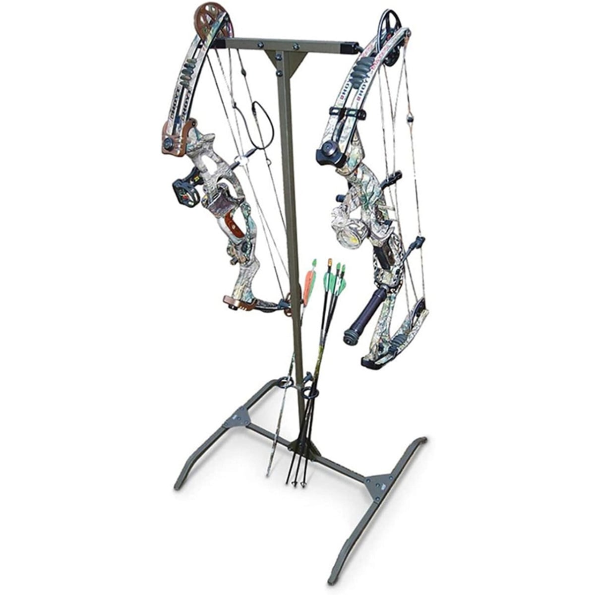 HME Steel Hard Surface Bow Practice Hanger - Green Convenience for Archers - HME-HSPH