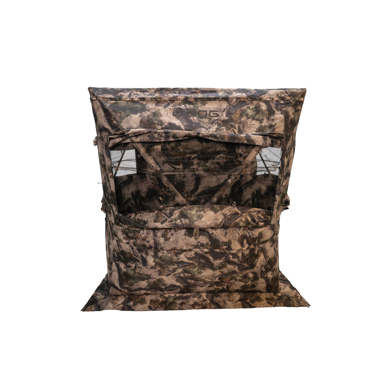 BOG Prevail 59" x 59" x 63" Sitting Height Ground Blind, Mossy Oak Terra Camouflage