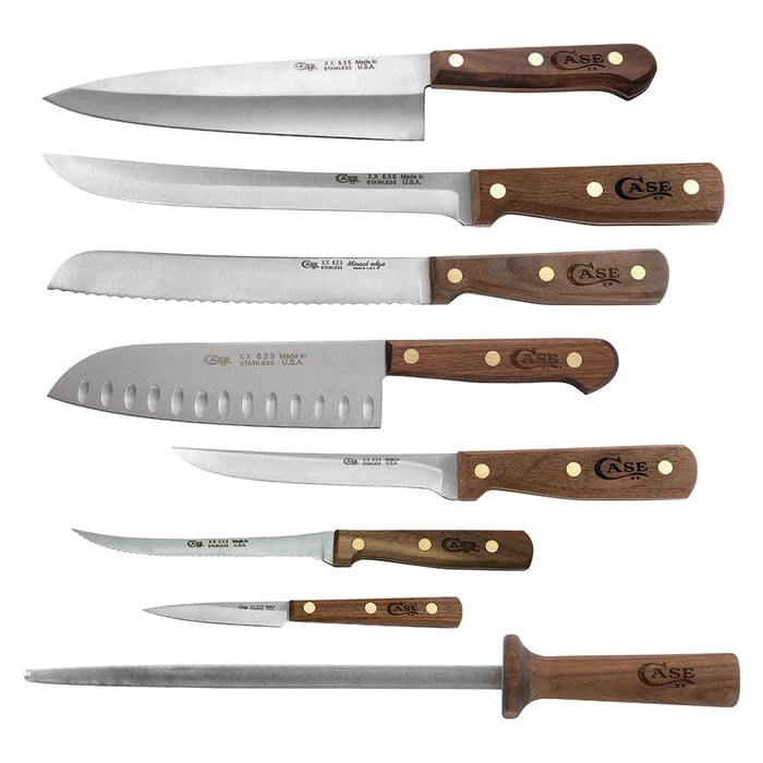 Case HouseHold Cutlery Set 9-Piece Walnut Collection for Your Kitchen - 10249