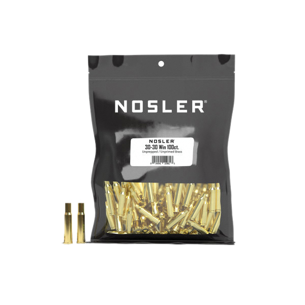 Nosler .30-30 Winchester Large Rifle Unprepped Bulk Brass, 100rds