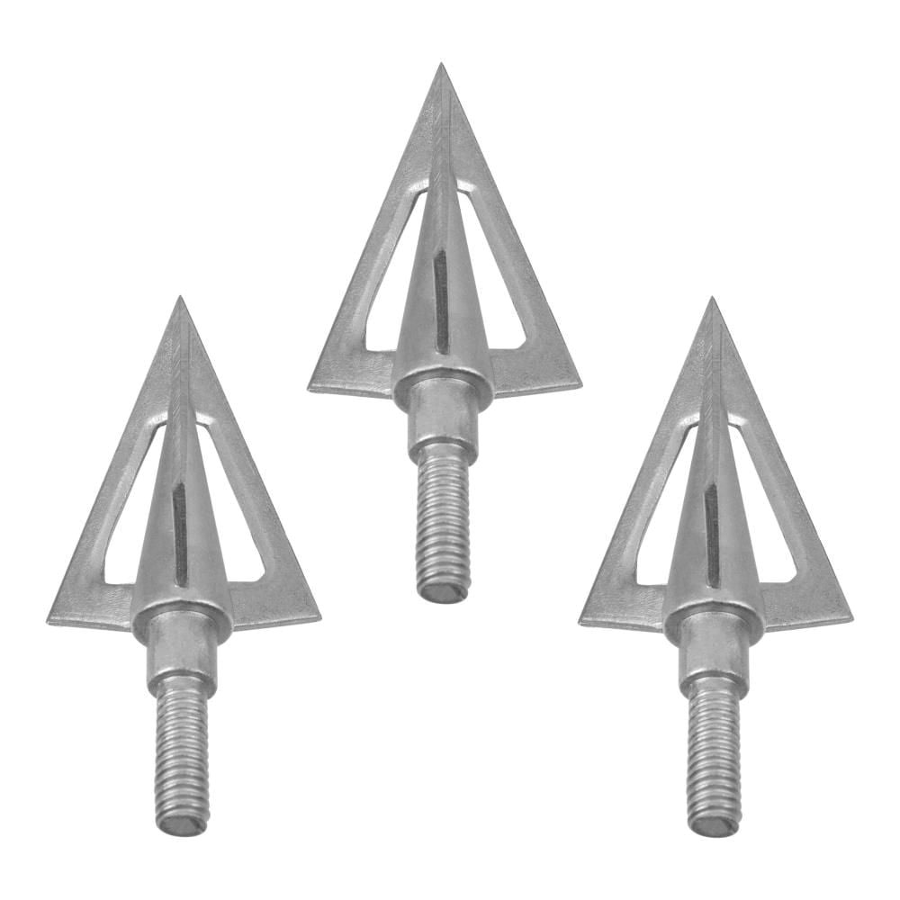 Stryke Ion 100 gr Fixed Blade Broadhead, Gray Pack of 3
