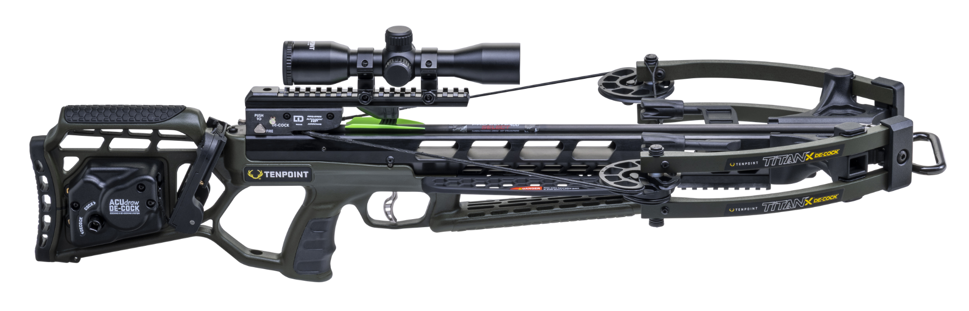 TenPoint Titan X Decock w/ Pro-View 400 Scope, Moss Green - CB26047-1858