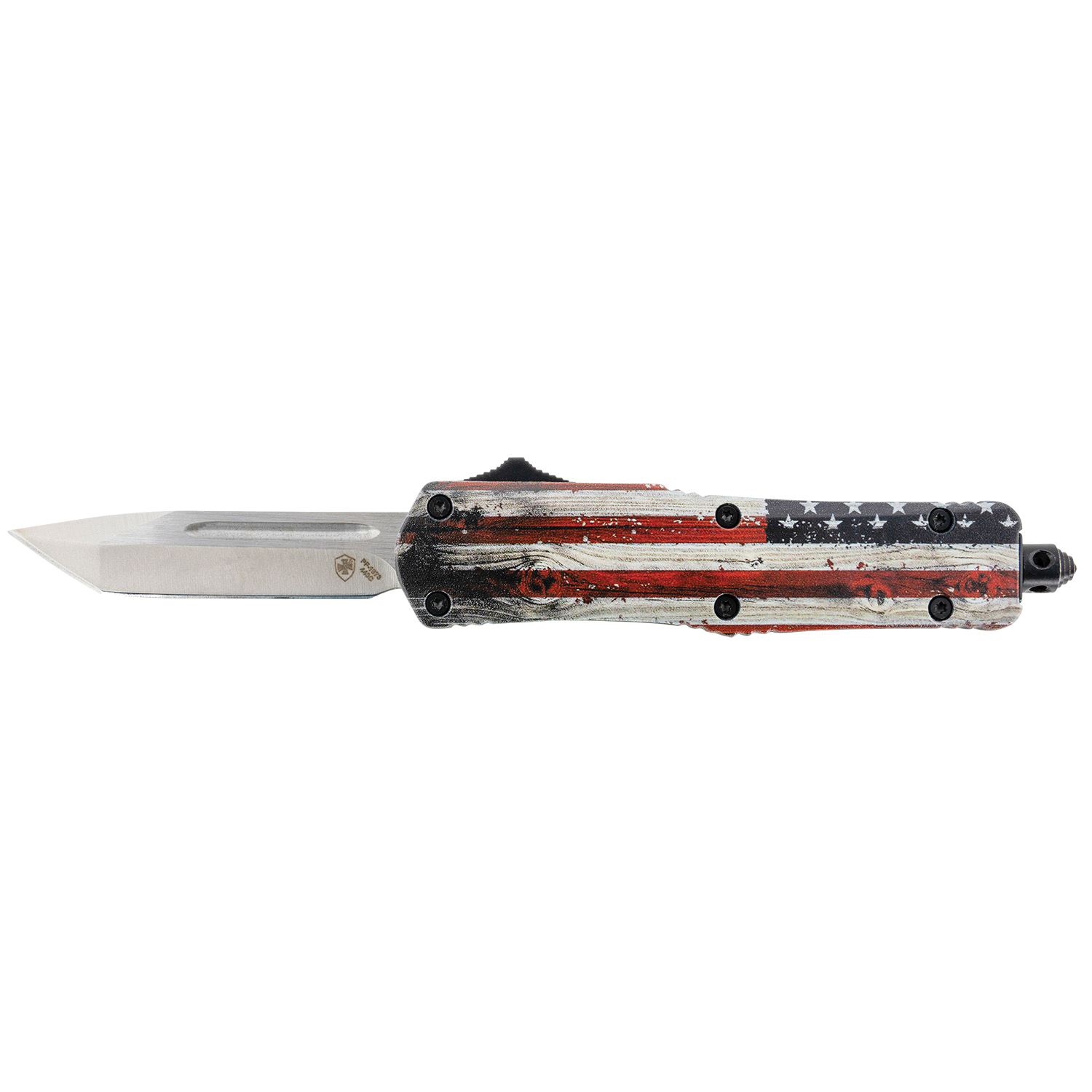 Templar Knife Wood US Flag Small OTF Knife Tanto - S-WUS-23-2