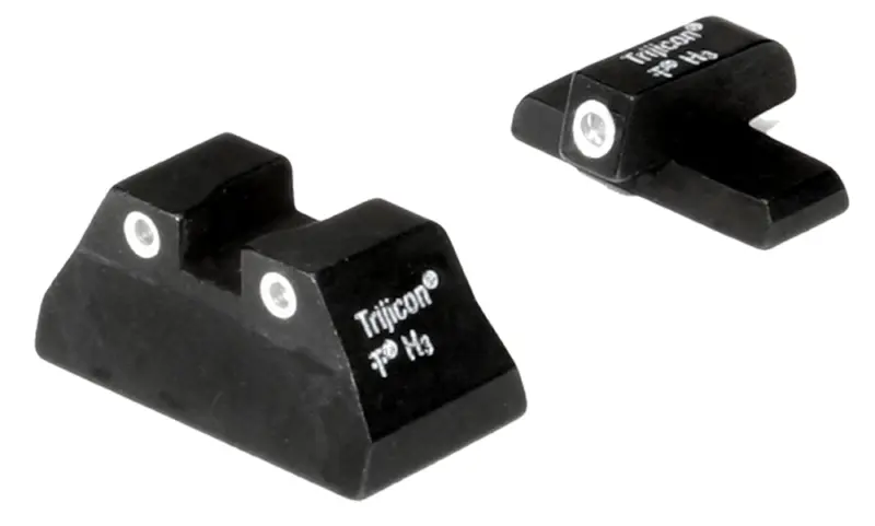 Trijicon 600268 Bright Tough Night Sights Green/Tritium White Outline Front Sight-Green/Tritium White Outline Rear Sight H USP Compact