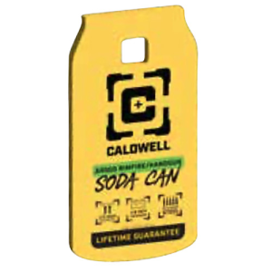 CALDWELL Rimfire/Handgun Yellow AR500 Steel Soda Can 1/4"
