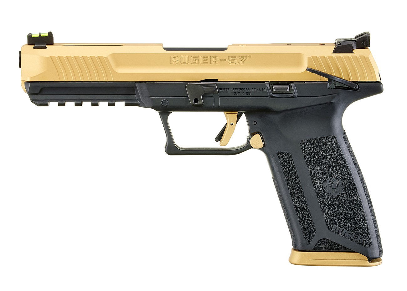 Ruger 57 5.7x28mm Gold TALO Pistol - 20 Round Capacity