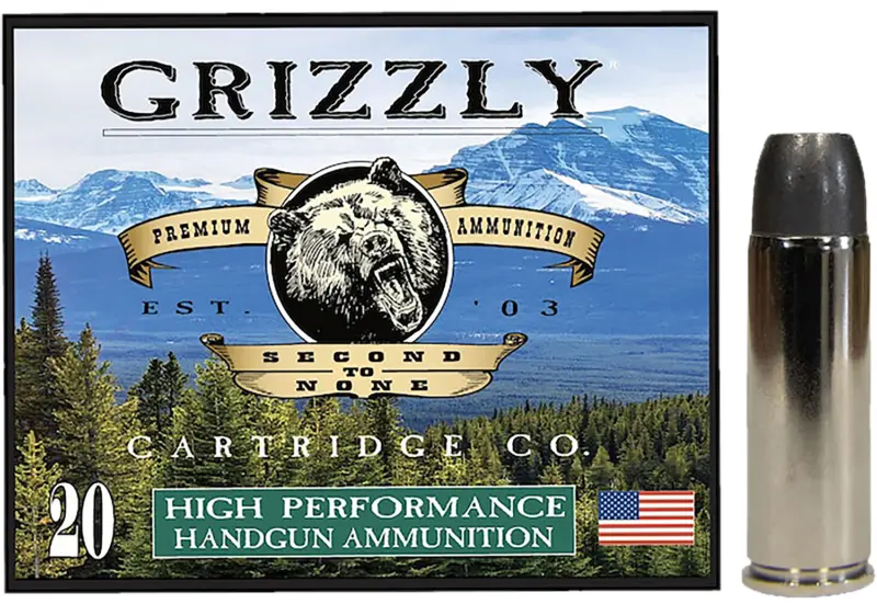 Grizzly Ammo GC45C+P14 45Colt+P 335gr Wide Long Nose Gas Check 20 Per Box/10 Case