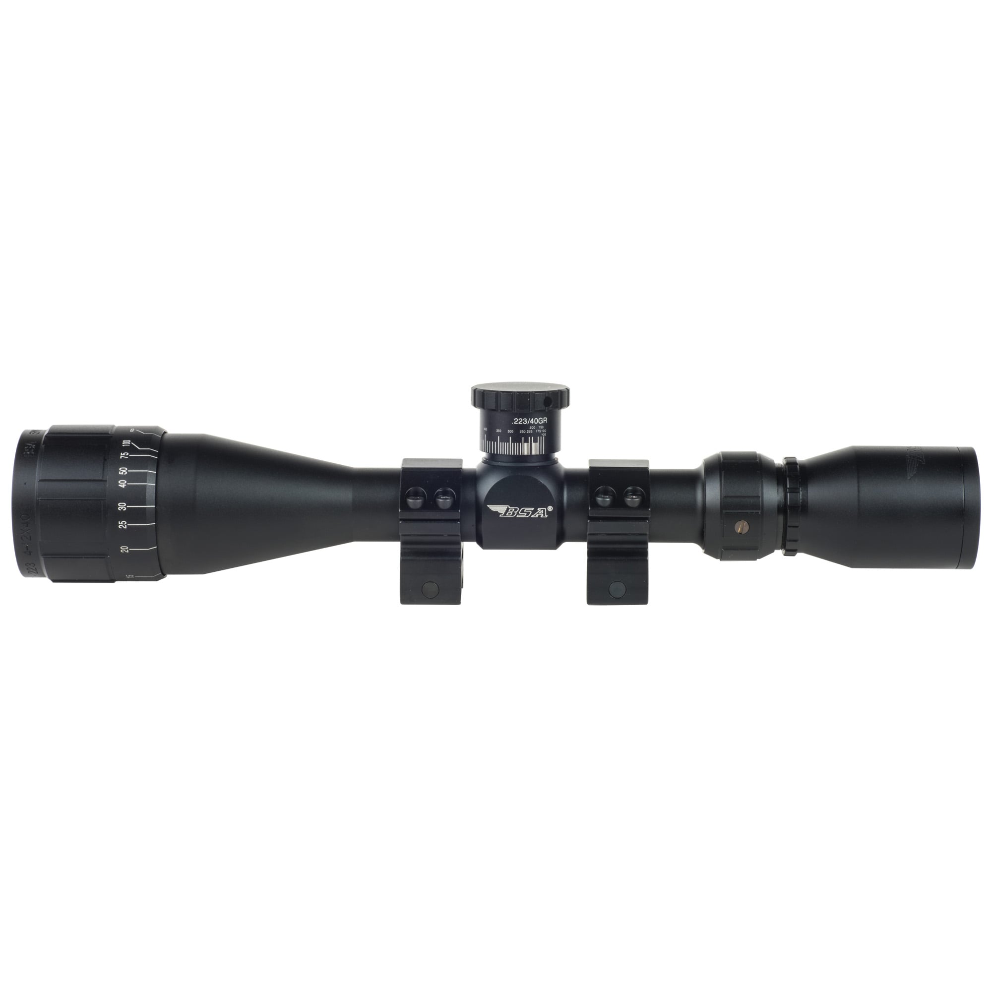 BSA 4-12x40 Sweet Plex 0.25 MOA Reticle Rifle Scope - 223412X40AOWRTB