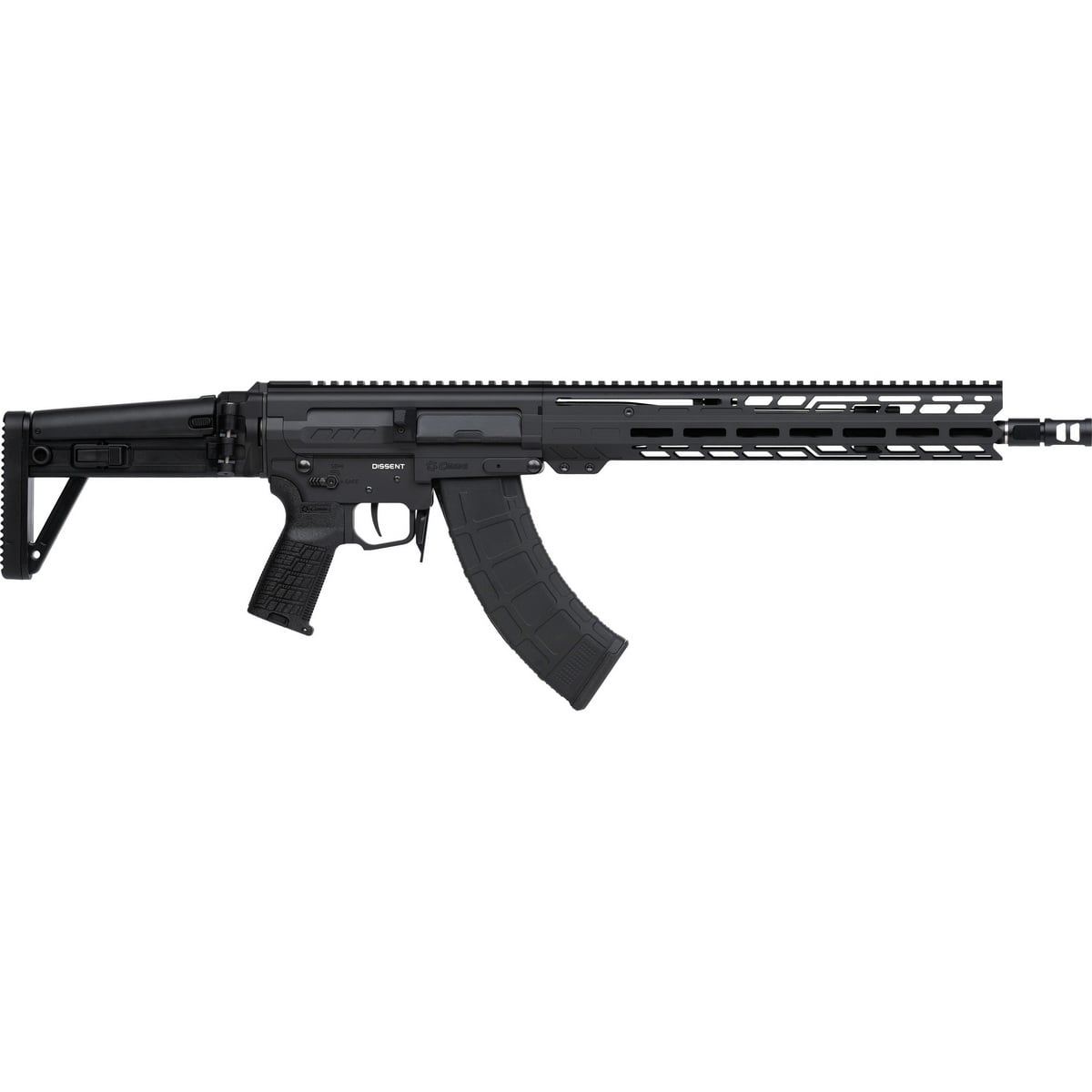 CMMG Dissent MK47 7.62x39mm 14.30" AR Rifle, Black - 86A7F0B-AB
