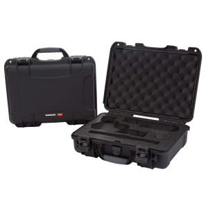 Nanuk 910-CLASG1 910 Classic 2 Up Pistol Case Black Handgun Polymer