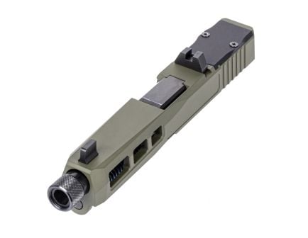 PSA Dagger Complete SW1 RMR Slide Assembly With Threaded Barrel, Sniper Green