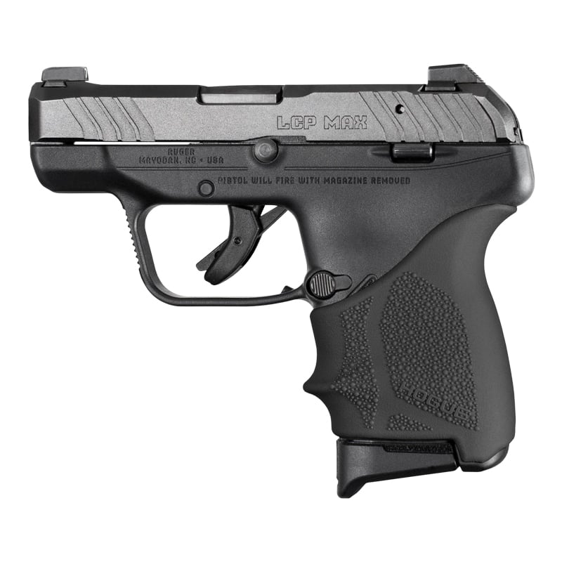 Hogue Handall Beavertail Grip Sleeve Fits Ruger LCP MAX, Black