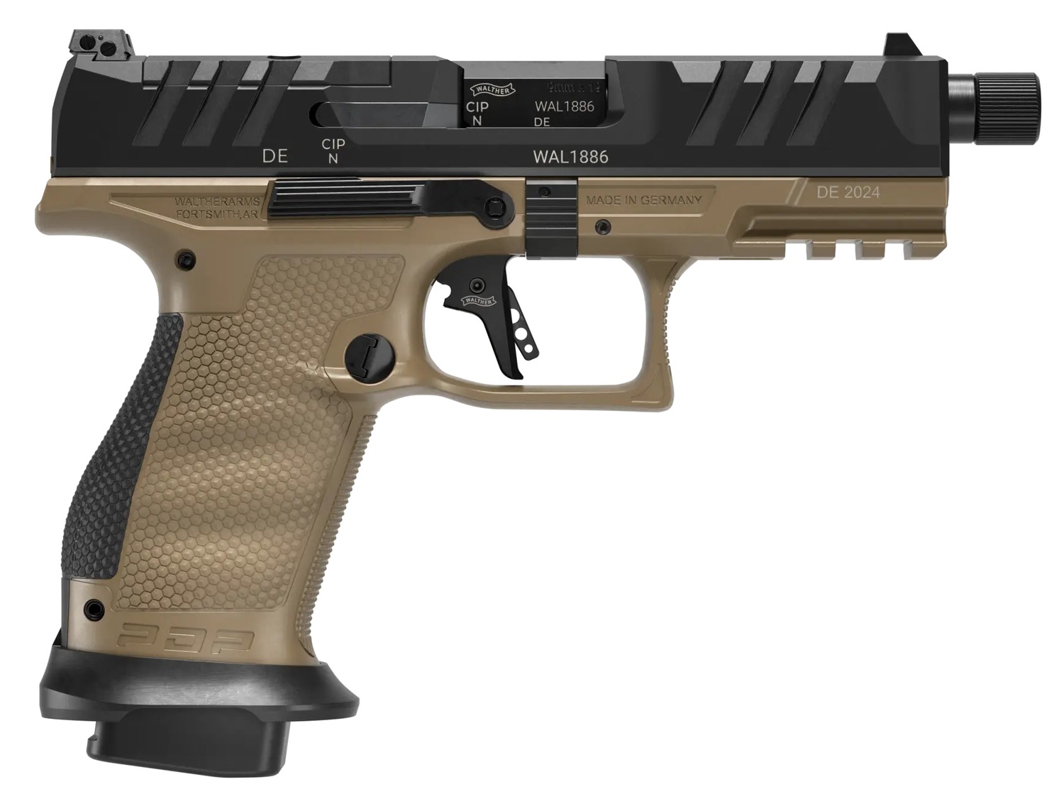 Walther PDP 9mm 4.6" Comp Pro SD FDE 10-Round Pistol