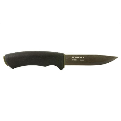 Morakniv Bushcraft Survival Knife Carbon Steel Blade, Black - M-11742