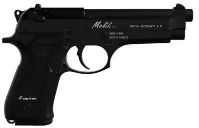 Derya Firearms Melik 9mm Luger 4.90 17+1 Black