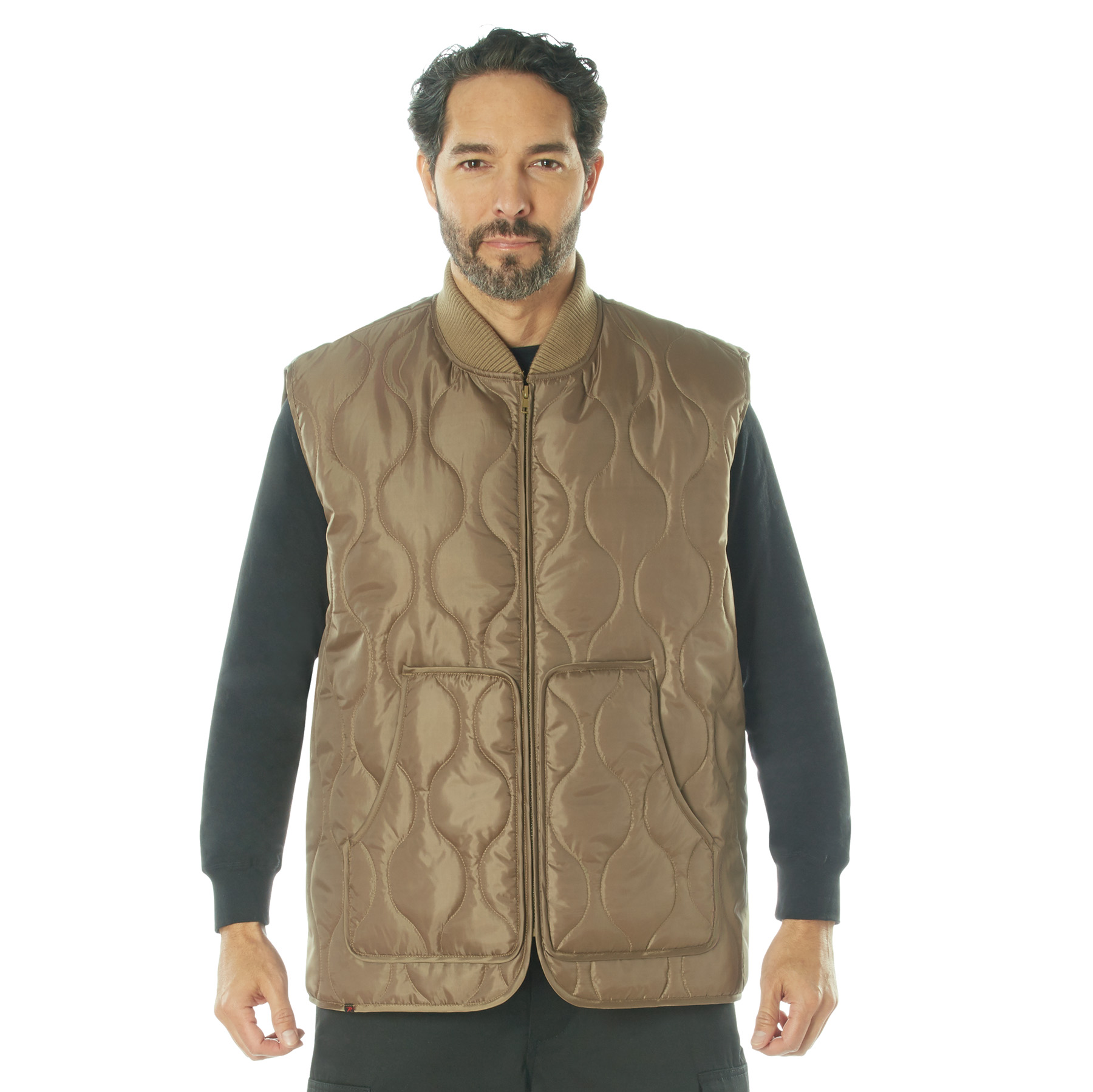 Rothco Quilted Woobie Vest - Coyote Brown, X-Large
