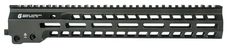 Geissele Automatics 05573B Super Modular Rail MK14 13.50 MLOK Black Aluminum for AR Platform Barrel Nut Included