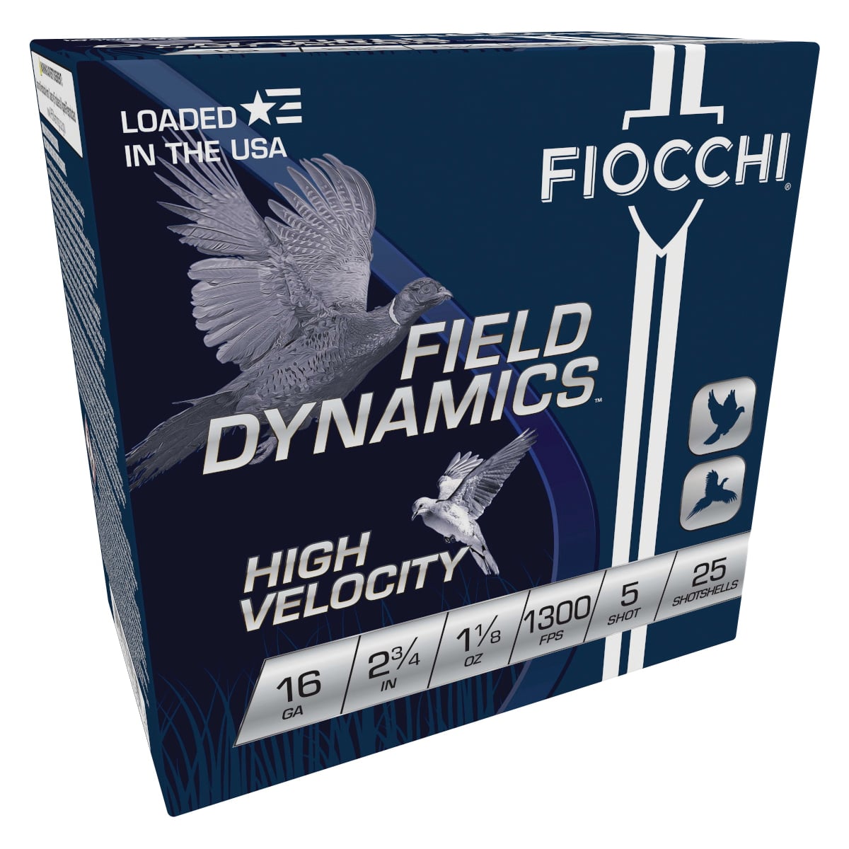 Fiocchi High Velocity Hunting Loads 16 ga. 2.75 in. 1 1/8 oz. 5 Shot 25 rd. - No Credit Card Fees - Low, flat rate shipping
