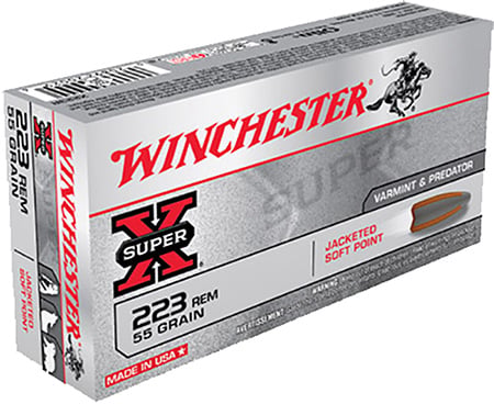 WINCHESTER SUPER X 223REM 55G JHP 20RD BX 200RD CASE - No Credit Card Fees - Low, flat rate shipping