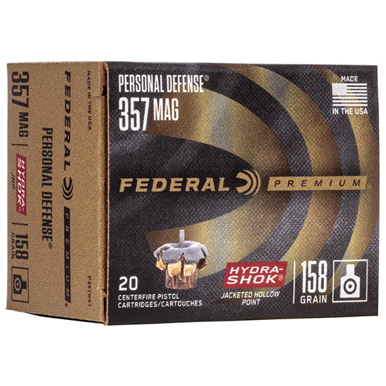 Federal .357 Magnum Hydra-Shok Ammo - 20 Rounds