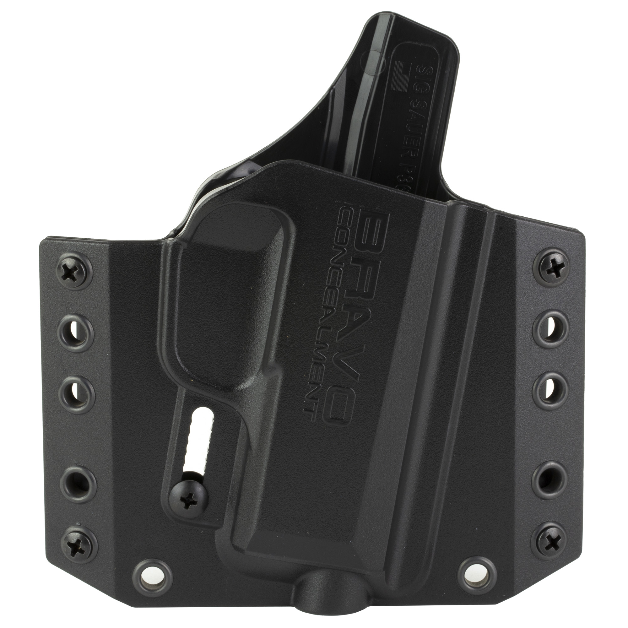 Bravo Concealment Right Hand OWB Concealment Holster for Sig P365, Black - BC101025