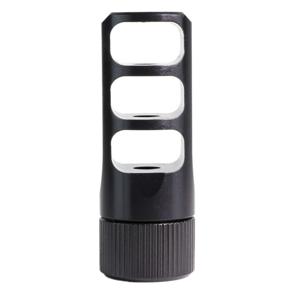 Faxon Firearms MuzzLok 3-Port Muzzle Brake 11/16-24, Black