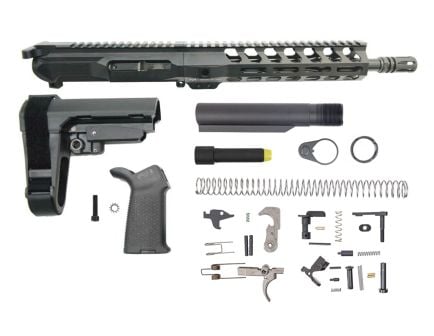 PSA Gen4 10.5" 9mm 1/10 Nitride 9" Lightweight M-lok Railed MOE EPT SBA3 Pistol Kit