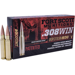 Fort Scott Munitions 308-168-SCV .308 Winchester 168 GR SCS TUI - 20rd Box