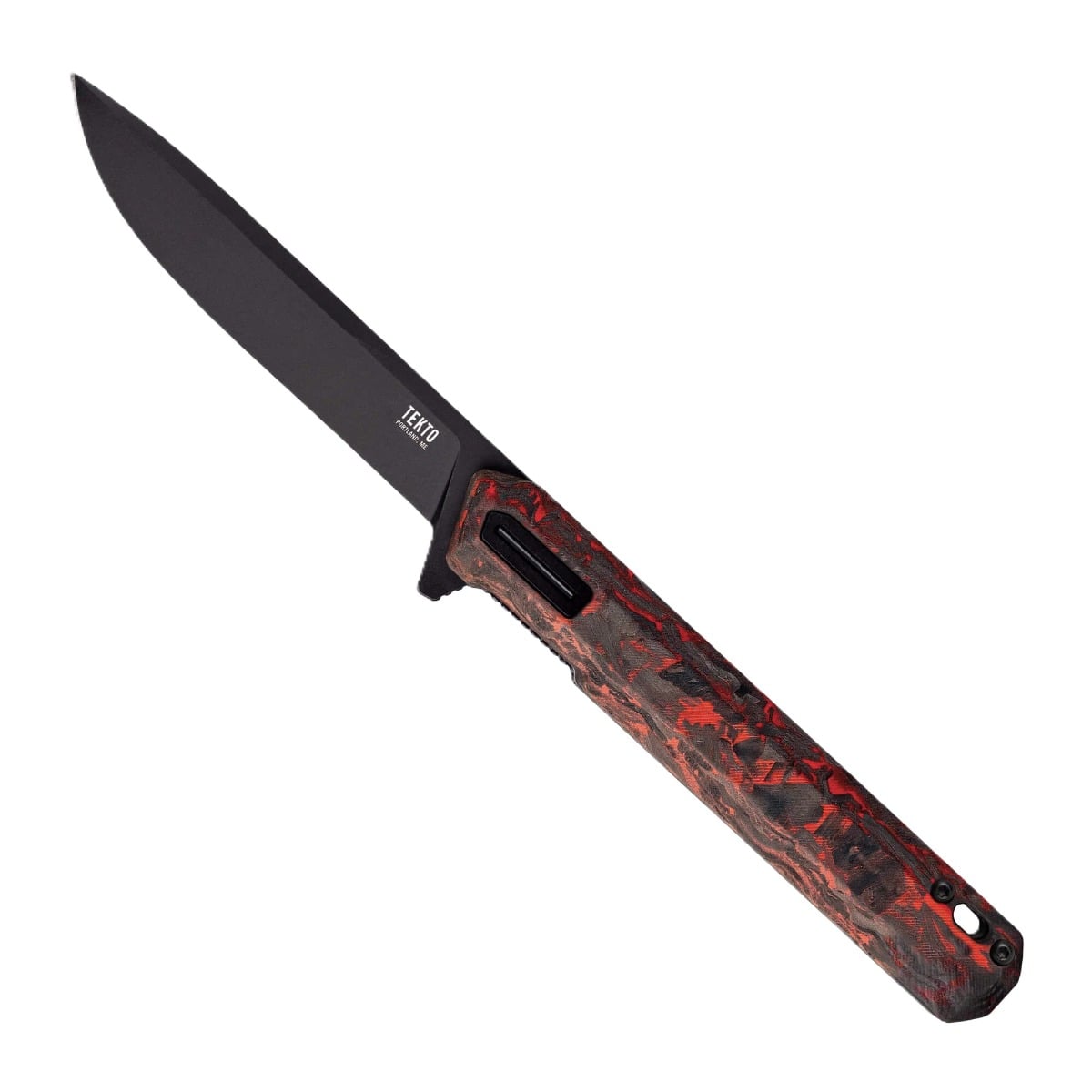 Tekto Knives F2 Bravo Folding Knife, Forged Ember