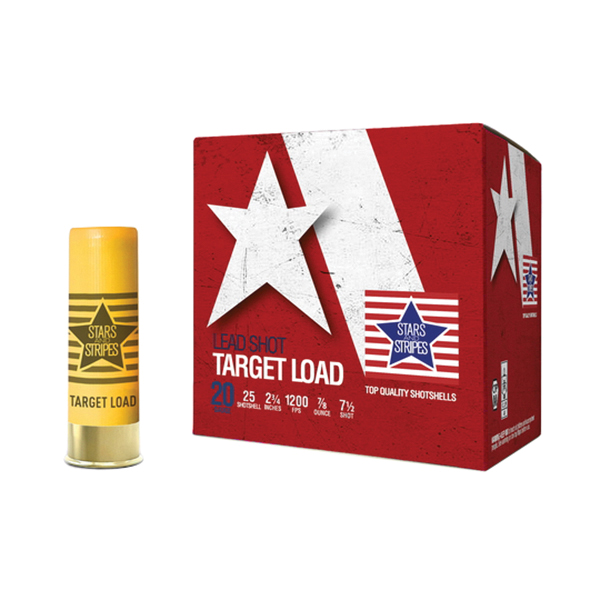 Stars and Stripes Target Load 20 Gauge 2-3/4" #7.5 7/8 Ounce 25rds