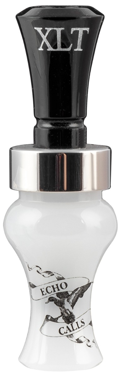 Echo Calls XLT Mallard Hen Call, Single Reed, Black/Pearl Acrylic - 79005
