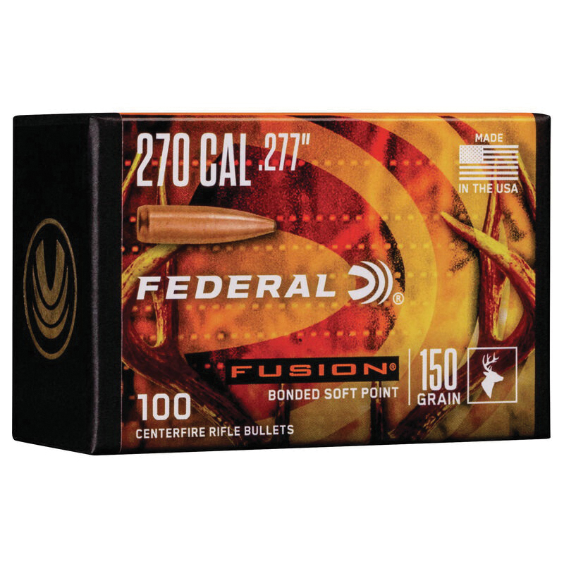 Federal Fusion Component .270 150 gr SP Bullet, 100/box - FB277F4
