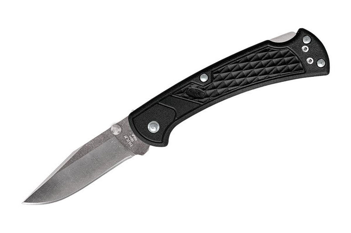 Buck 112 Slim Select Folding Drop Point Knife, Black - 0112BKS1-C