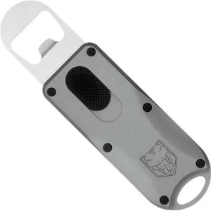 COBRATEC OTF BOTTLE OPENER GREY 4.62 OAL W/LANYARD LOOP