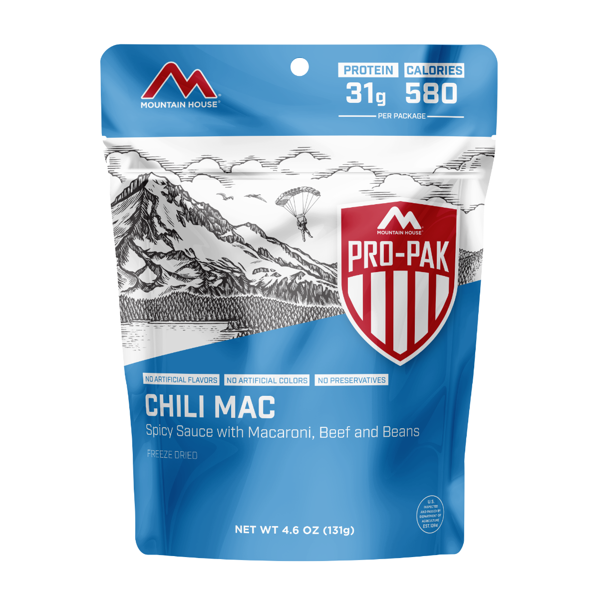Mountain House Pro-Pak Freeze Dried Chili Mac w/ Beef - 50153