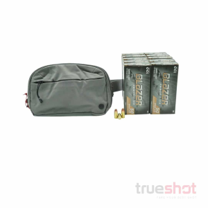 BUNDLE DEAL: Grey Vertx Everyday Fanny Pack 2.0 and 500 Rounds of Ammo - CCI 9mm 115 Grain
