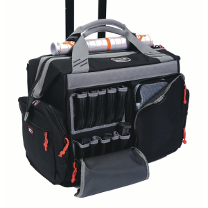 G-Outdoors Rolling Range Bag- with Telescoping Handle-Black