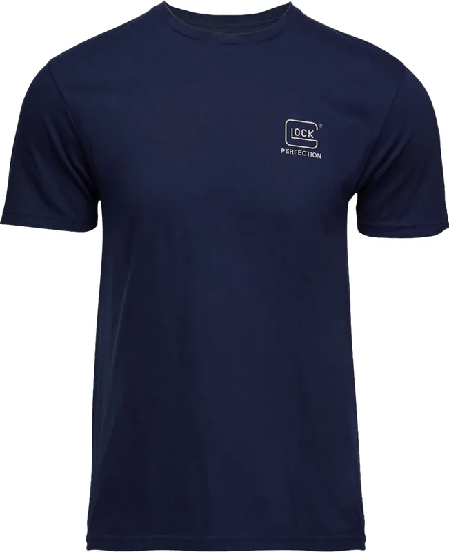 Glock Strong Logo Men's T-Shirt  Size Large (Navy Blue)