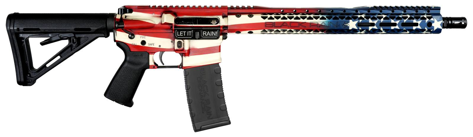 Black Rain Patriot RIA 5.56 AR Rifle - American Flag