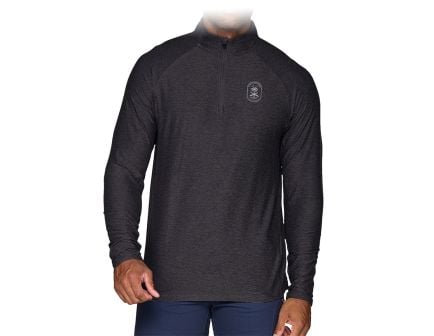 PSA "Palm Tree" 1/4 Zip, Black