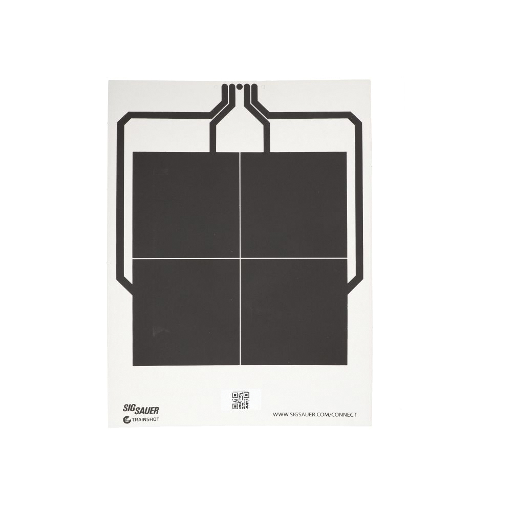 Sig Sauer T300 4-Square Target, Black/White