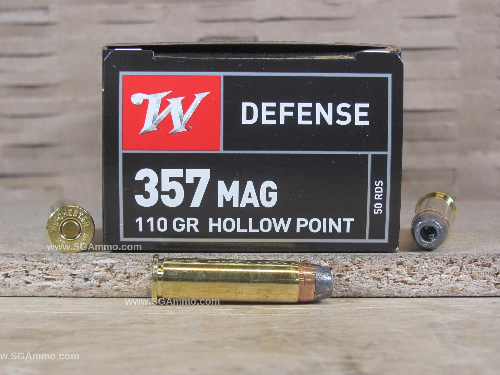 500 Round Case – 357 Magnum 110 Grain JHP Hollow Point Winchester Ammo – Q4204