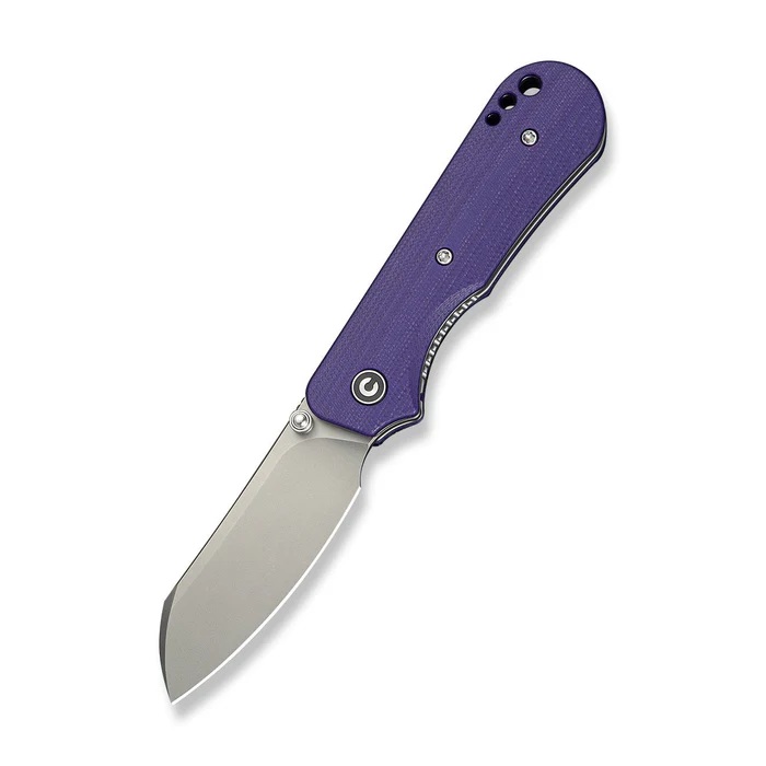 CIVIVI Crabby Folding Sheepsfoot Knife, Purple - C24055-2