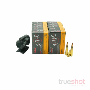 BUNDLE DEAL: Black Sig Sauer Romeo5 Gen II Red Dot Rifle Sight and 200 Rounds of Ammo - PMC 5.56 55 Grain