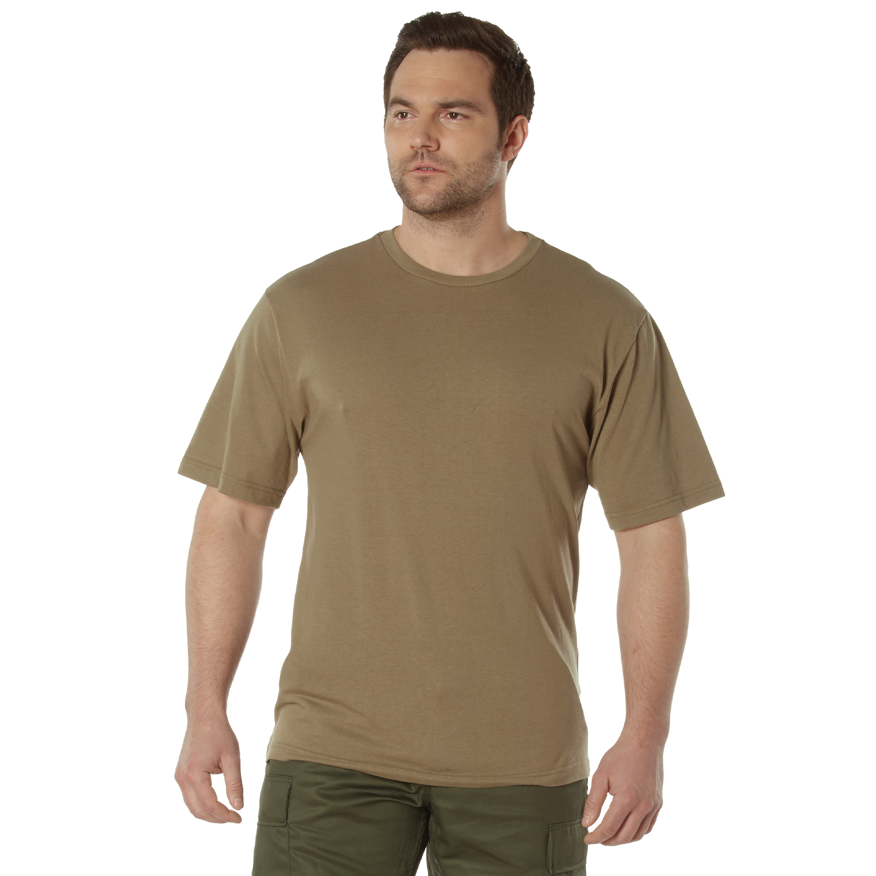 Rothco Full Comfort Fit T-Shirt - Ar 670-1 Coyote Brown, Medium