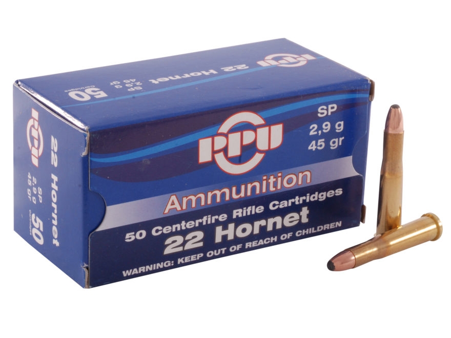 PPU 22 HORNET 45GR SP 50/1000 - No Credit Card Fees - Low, flat rate shipping