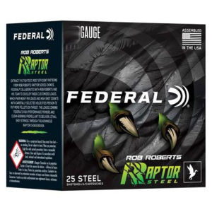 FEDERAL AMMO 20Ga 3" 1oz 1400FPS #3 Raptor Steel 25rd